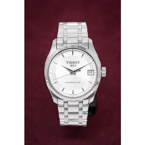 Tissot Women's T-Classic Automatic Watch Couturier Powermatic 80 Date - Watches & Crystals
