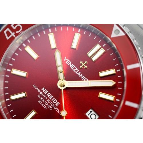 Venezianico Automatic Watch Nereide Canova Bracelet Red 3321503C - Watches & Crystals