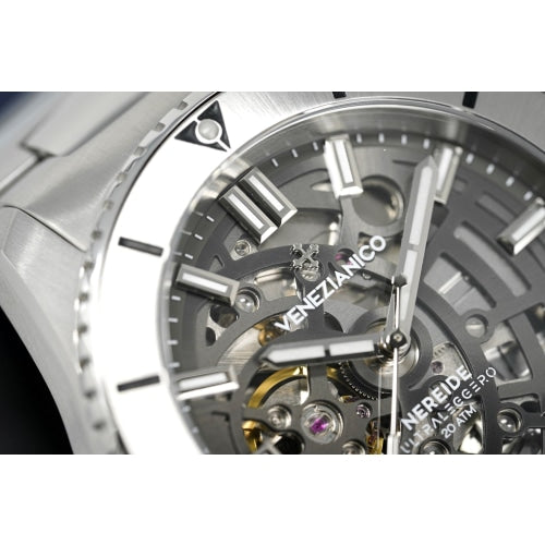 Venezianico Automatic Watch Nereide UltraLeggero Skeleton Canova Bracelet 3921503C - Watches & Crystals