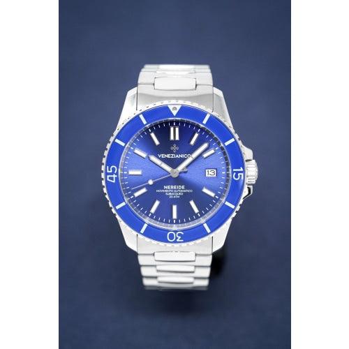 Venezianico Automatic Watch Nereide Canova Bracelet Blue 3321502C - Watches & Crystals