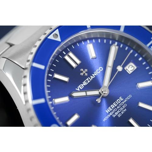 Venezianico Automatic Watch Nereide Canova Bracelet Blue 3321502C - Watches & Crystals