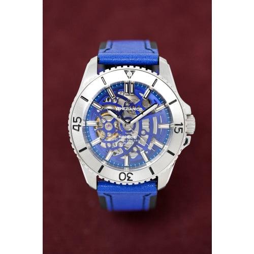 Venezianico Automatic Watch Nereide UltraLeggero Skeleton Blue 3921502 - Watches & Crystals