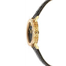 Versace Greca Glass Ladies Gold 32mm Leather Watch VEU300221 - Watches