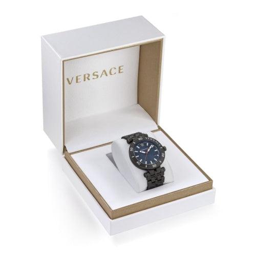 Versace Greca Sport Men’s Gunmetal 43mm Watch VEZ300621 - Watches