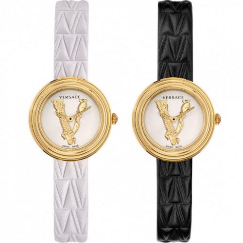 Versace Ladies Mini Virtus Multi-strap 28mm Swiss Watch - Watches