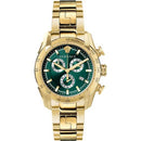 Versace V-Ray Men's Watch Gold / Green Dial Chronograph VE2I00621 Versace