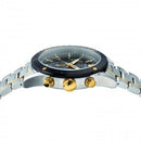 Versace VEHB00619 Men’s V-Chrono Silver/Black Chronograph Stainless Swiss Watch - Watches