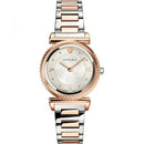 Versace VERE007/18 Ladies V-Motif Rose Gold & Silver Swiss Watch