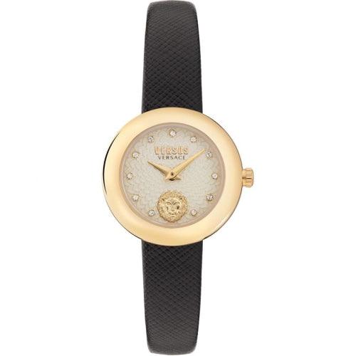 Versus Versace Lea Petite Ladies Black Leather Watch VSPZJ0221 - Watches