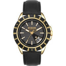 Versus Versace VSPET0419 Men’s Arthur Black Leather 44mm Watch - Watches