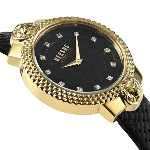Versus Versace VSPLK1220 Ladies Mouffetard Black Leather Watch - Watches