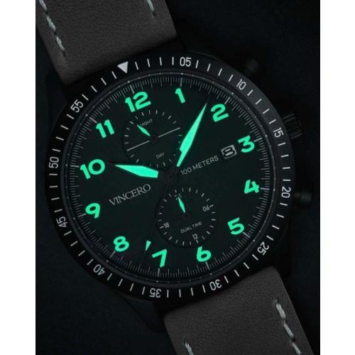 Altitude Mens Black Cordura Nylon Luminous Chronograph Watch