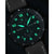 Altitude Mens Brown Italian Leather Blue Dial Luminous Chronograph Watch
