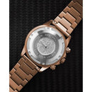 Vincero Apex Men's Black/Rose-Gold Italian Leather Chronograph Watch Vincero