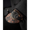 Vincero Apex Men's Black/Rose-Gold Italian Leather Chronograph Watch Vincero