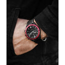 Vincero Apex Men's Matte Black/Crimson Stainless Steel Chronograph Watch Vincero