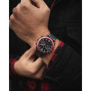 Vincero Apex Men's Matte Black/Crimson Stainless Steel Chronograph Watch Vincero