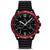 Vincero Apex Men’s Matte Black/Crimson Stainless Steel Chronograph Watch - WATCHES
