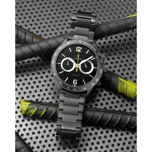 Vincero Apex Men’s Matte Gunmetal/Black Stainless Steel Chronograph Watch - WATCHES