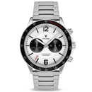 Vincero Apex Men's Silver/Black Stainless Steel Chronograph Watch Vincero