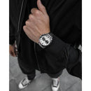 Vincero Apex Men's Silver/Black Stainless Steel Chronograph Watch Vincero