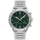 Vincero Apex Men's Silver/Green Stainless Steel Chronograph Watch Vincero