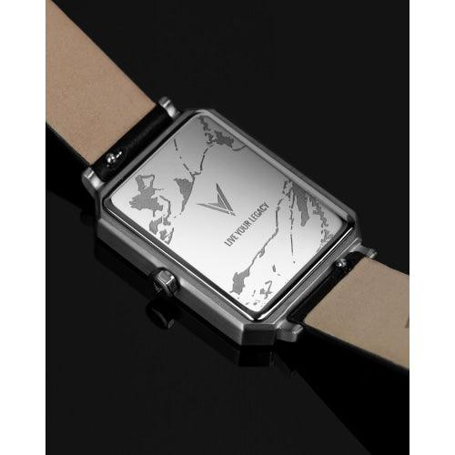 Vincero Ava Ladies Jet Black/Gold Leather Watch - WATCHES