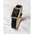 Vincero Ava Ladies Jet Black/Gold Leather Watch - WATCHES