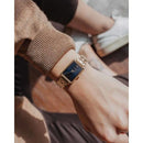 Vincero Ava Ladies Rose Gold/Turkish Blue Stainless Steel Square Watch Vincero