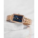 Vincero Ava Ladies Rose Gold/Turkish Blue Stainless Steel Square Watch Vincero