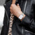 Ava Ladies Silver Stainless Steel White Dial Watch