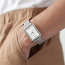 Vincero Ava Ladies Silver Stainless Steel White Dial Watch Vincero