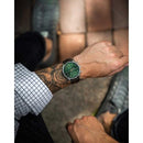 Vincero Chrono S Limited Edition Mens Brown Leather Green Dial Chronograph Watch Vincero