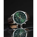 Vincero Chrono S Limited Edition Mens Brown Leather Green Dial Chronograph Watch Vincero