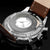 Chrono S Brown Leather Blue Dial Chronograph Watch