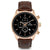 Vincero Chrono S Mens Brown/Rose Gold With Black Dial Leather Chronograph Watch - WATCHES