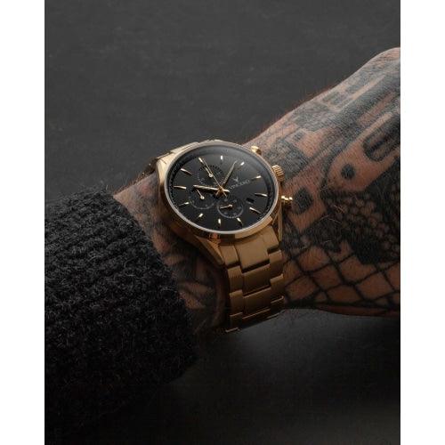 Vincero Chrono S Men’s Gold/Black Stainless Steel Chronograph Watch