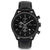 Chrono S Matte Black Leather Chronograph Watch