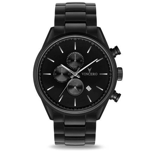 Chrono S Matte Black Stainless Steel Chronograph Watch