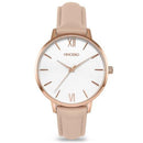 Vincero Eros Ladies Nude Italian Leather Rose Gold & White Watch Vincero