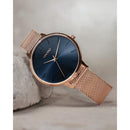 Vincero Eros Ladies Rose Gold/Navy Blue Mesh Stainless Steel Watch Vincero