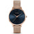 Vincero Eros Ladies Rose Gold/Navy Blue Mesh Stainless Steel Watch