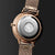 Eros Petite Ladies Grey Italian Leather Rose Gold & White Watch