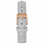 Eros Petite Ladies Grey Italian Leather Rose Gold & White Watch