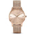 Vincero Eros Petite Ladies Rose Gold Minimalist Stainless Mesh Watch - WATCHES