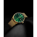 Vincero Kairos Limited Edition Men's Gold/Green Mesh Stainless Steel Watch Vincero