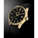 Vincero Kairos Mens Black/Gold Italian Leather Analogue Watch Vincero