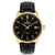Vincero Kairos Mens Black/Gold Italian Leather Analogue Watch - WATCHES