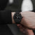 Kairos Mens Matte Black Mesh Stainless Steel Analogue Watch