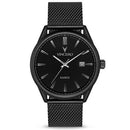 Vincero Kairos Mens Matte Black Mesh Stainless Steel Analogue Watch Vincero